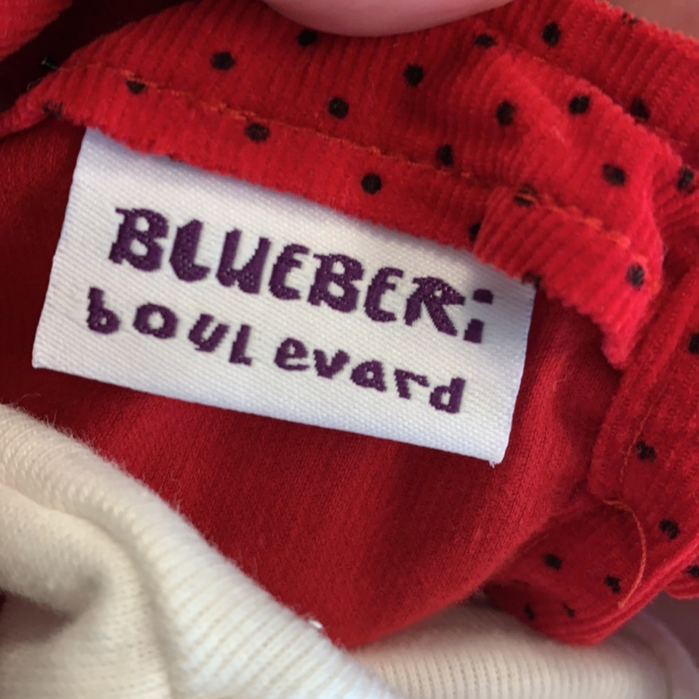 Blueberi boulevard lady bug corduroy Dress - Picture 7 of 8